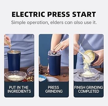 ZYVON Portable Electric Coffee Grinder Spice & Coffee Bean Grinder Stainless
